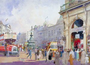 "Piccadilly Circus", 1920 av Edward Harry Handley Read