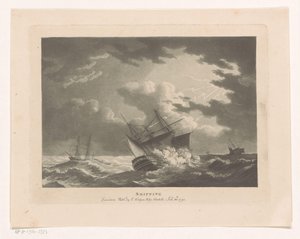 Fartyg i ett åskväder till havs Frakt (titel på artikel) Seascapes (serietitel) av Edward Hedges
