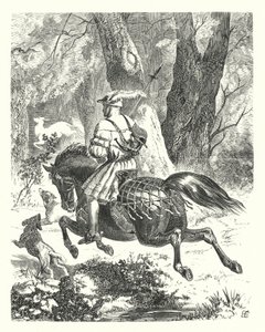 En gammal ballad omskriven (gravyr) av Edward Henry (after) Corbould