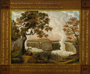 Niagarafallen, ca. 1825. av Edward Hicks