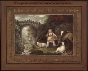 Grenens fredliga kungarike, c.1825-30 av Edward Hicks
