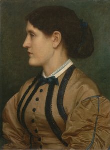 Porträtt av Eliza Eastlake (1809-93) 1864 (olja på duk) av Edward John Poynter