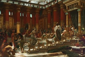Drottningen av Sabas besök hos kung Salomo, 1890 av Edward John Poynter