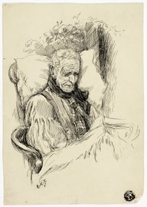 Döende gammal man av Edward Killingworth Johnson