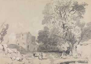 En ruin av ett tornhus av Edward Lear
