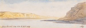 Abou Simbel; kl. 08.10, den 8 februari 1867 (369) av Edward Lear