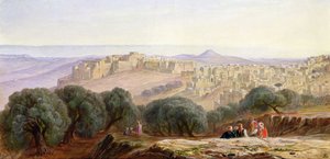 Betlehem, ca 1870 av Edward Lear