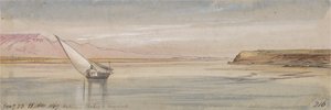 Mellan Thebe och Erment av Edward Lear