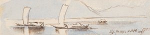 Båtar, kl. 13.00, den 27 maj 1867 (175) av Edward Lear