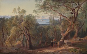 Korfu från Santa Decca av Edward Lear
