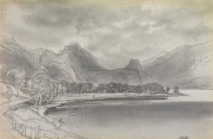 Derwentwater av Edward Lear
