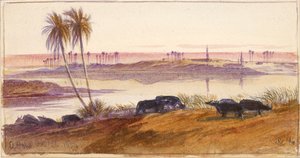 El Hon, Egypt, 1884 av Edward Lear