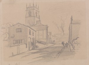 Engelsk lantlig stad av Edward Lear