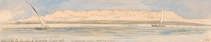 Gebel Sheikh Embarak av Edward Lear
