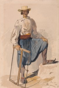 Grekisk skogshuggare, 13 juni /56 av Edward Lear