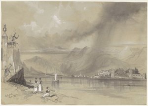 Isola Bella, Lago Maggiore, 1839. av Edward Lear