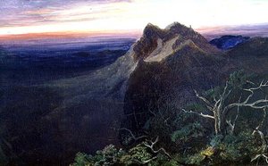 Morn Broadened on the Borders of Darkness (olja på duk) av Edward Lear