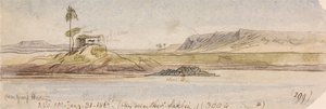 Nära Garf Hossayn, kl. 15.40, 31 januari 1867 (299) av Edward Lear