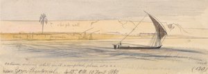 Nära Gezir Shendowiel av Edward Lear