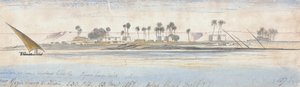 Nära Gezir Sherg el Hian av Edward Lear