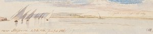 I närheten av Massara; kl. 13.30, den 1 januari 1867 (12) av Edward Lear