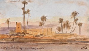 Nära Wady Halfeh av Edward Lear