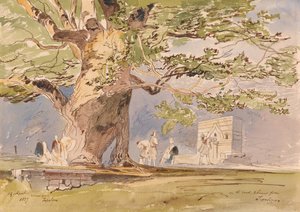 På väg, två timmar från Tepelene, 19 april 1857 av Edward Lear