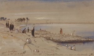 Mittemot Beni Hassan av Edward Lear
