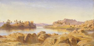 Philae, Egypten, 1863. av Edward Lear