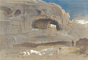 Klippiga dalen vid Mosta, Malta, kl. 13.30 (3 april 1866) av Edward Lear