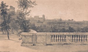 Rom sett från Monte Pincio av Edward Lear