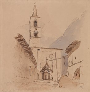S. Pietro Degli Agostiniani. Leonessa. av Edward Lear