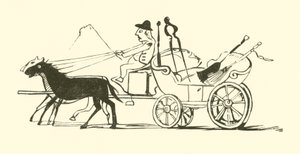 Kvasten, spaden, pokern och tången (gravyr) av Edward Lear