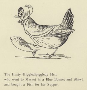 Den hastiga hönan Higgledipiggledy Hen av Edward Lear