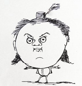 Karaktären Yonghy- Bonghy-Bo (teckning) av Edward Lear
