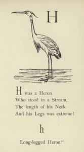 Bokstaven H av Edward Lear