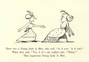 Det var en ung dam i blått, som sa, Är det du Är det du av Edward Lear