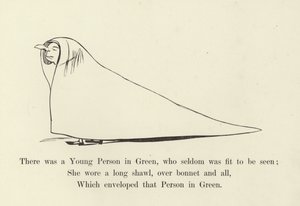 Det fanns en ung person i grönt, som sällan var lämplig att ses av Edward Lear