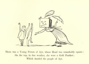 Det fanns en ung person från Ayr, vars huvud var anmärkningsvärt fyrkantigt av Edward Lear