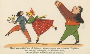 Det fanns en gammal man från Böhmen, vars dotter döptes Euphemia, från "A Book of Nonsense", utgiven av Frederick Warne and Co., London, ca 1875 av Edward Lear