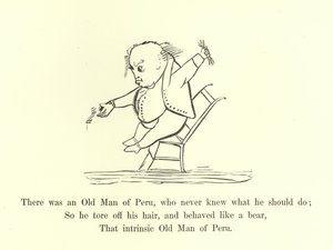 Det fanns en gammal man i Peru som aldrig visste vad han skulle göra. av Edward Lear