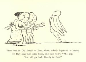 Det fanns en gammal person i Bow, som ingen råkade känna till. av Edward Lear