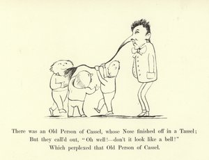 Det fanns en gammal person från Cassel, vars näsa slutade i en tofs av Edward Lear