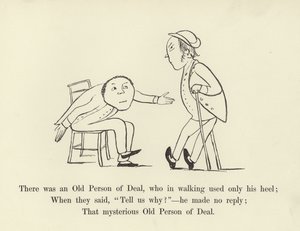 Det fanns en gammal person i Deal som när han gick använde bara hälen. av Edward Lear