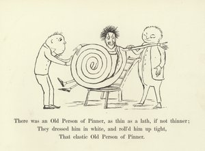 Det fanns en gammal person från Pinner, tunn som en ribba, om inte tunnare av Edward Lear