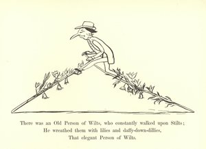 Det fanns en gammal vilsna person, som ständigt gick på styltor av Edward Lear