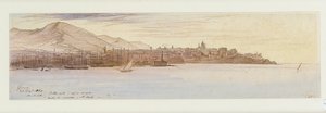 Utsikt över Genua, 1864 av Edward Lear
