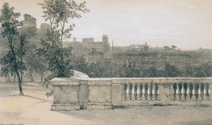 Utsikter i Rom och dess omgivningar: Rom från Monte Pincio av Edward Lear
