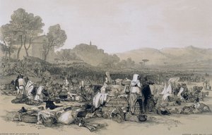 Utsikter i Rom och dess omgivningar: SantAnatoliens mässa av Edward Lear