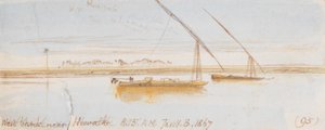 Västbanken nära Howatke; kl. 08.15, den 8 januari 1867 (95) av Edward Lear